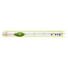 SPŁAWIK MIKADO ZESTAW 2.5g + ŻYŁKA: 0.16/0.14mm - 1